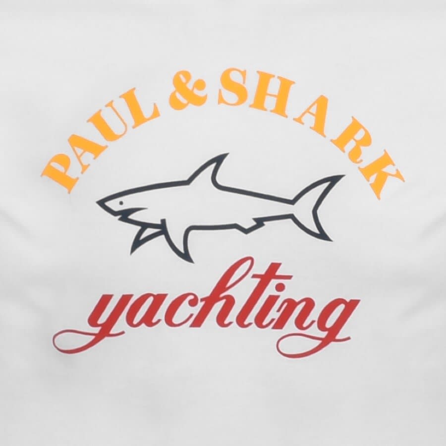 Paul And Shark Logo T Shirt White | Mainline Menswear United